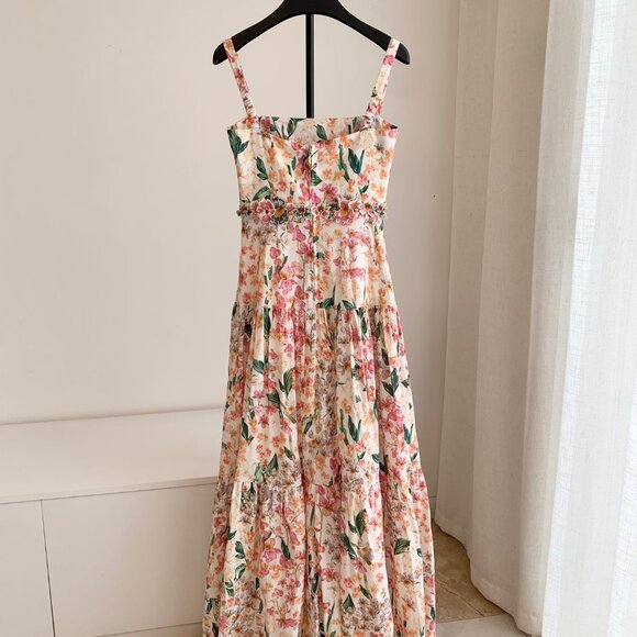 Agua by Agua Bendita Lima Jardinera Dress | Pink/Floral - Picture 4 of 10